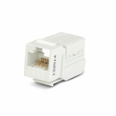 Розетки, адаптеры и модули Keystone вставка keystone jack kjne-8p8c-c6-90-wh rj-45(8p8c), категория 6, 110 idc, заделка с помощью ne-tool, белая | 46044 | hyperline выгодная цена