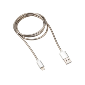 1Разъемы, переходники, делители TV кабель rexant usb-lightning 2 a, 1 м, матовая сталь |18-7057 | rexant выгодная цена