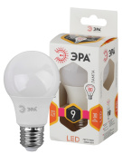 Лампы (источники света) лампа светодиодная led 9вт 827 е27 220в 2700к led а60 груша | б0032246 | эра выгодная цена