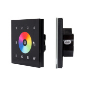 Ленты светодиодные панель sens sr-2820ac-rf-in black (220v,rgbw,4зоны | 018069 | arlight выгодная цена
