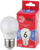 Лампы (источники света) лампа светодиодная red line led p45-6w-865-e27 r e27 / е27 6вт шар холодный дневной свет | б0045357 | эра выгодная цена