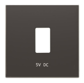Розетки, выключатели, звонки электрические накладка для механизма usb зарядного устройства, серия sky, цвет чёрный бархат | 2cla858520a1501 | abb выгодная цена