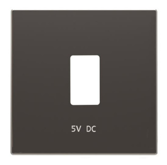 1Розетки, выключатели, звонки электрические накладка для механизма usb зарядного устройства, серия sky, цвет чёрный бархат | 2cla858520a1501 | abb выгодная цена