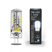 Лампы (источники света) лампа светодиодная led 3вт gy6.35 ac150-265в 4100к | 107719203 | gauss выгодная цена