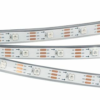 1Ленты светодиодные лента светодиодная spi-5000p-am 5v rgb (5060, 150 led x1, 2812) | 022204 | arlight выгодная цена