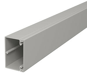 1Кабельные каналы кабель-канал wdk с крышкой 40x60x2000 мм (высота борта 40 мм, крышка 60 мм) пвх серый ral 7030 | 6025633 | obo bettermann выгодная цена
