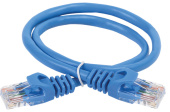Патч-корды коммутационный шнур кат. 6 utp pvc 2м синий | pc03-c6u-2m | itk выгодная цена