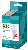 Лампы (источники света) лампа светодиодная led 13вт е27 230в 4000к eco а60 шар | lle-a60-13-230-40-e27 | iek выгодная цена