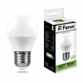 Лампы (источники света) лампа светодиодная lb-38 (5w) 230v e27 4000k g45 | 25405 | feron выгодная цена
