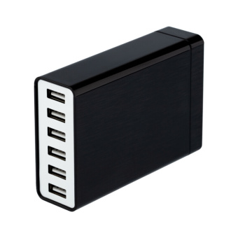 1Разное сетевое зарядное устройство 6хusb, 1000ma, черное | 16-0287 | rexant выгодная цена