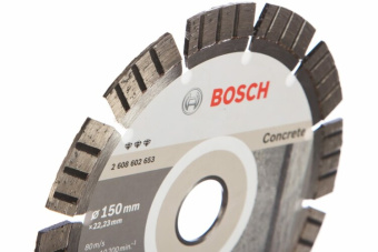 1Электроинструмент, силовая техника алмазный диск best for concrete (по бетону) 150х22,23 мм | 2608602653 | bosch выгодная цена