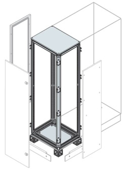 1Шкафы, боксы и аксессуары каркас кабельной секции 1800x300x500мм | er3050k | abb выгодная цена