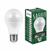 Лампы (источники света) лампа светодиодная sba6525 25w 4000k 230v e27 a65 | 55088 | saffit выгодная цена