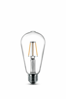 1Лампы (источники света) лампа светодиодная classic 6-60w st64 e27 830 cl n | 929001975013 | philips выгодная цена