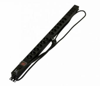1Шкафы и стойки телекоммуникационные 19 she-12sh-4iec-sf-2.5eu блок розеток, вертикальный, 12 розеток schuko, 4 розетки iec320 c13, 250в, 950x44.4x44.4мм (дхшхв)| 396986 | hyperline выгодная цена