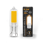 Лампы (источники света) лампа светодиодная led g9 ac220-240v 4.5w 380lm 3000k glass | 107809104 | gauss выгодная цена