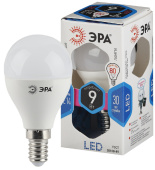 Лампы (источники света) лампа светодиодная led 9вт е14 4000к стандарт smd p45-9w-840-e14 | б0029042 | эра выгодная цена