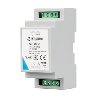 1Ленты светодиодные релейный модуль dali-701-sw-din (bus, 16a) | 026464 | intelligent arlight выгодная цена
