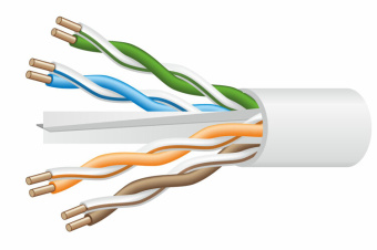 1Кабель витая пара (UTP, FTP) utp 4pr 23awg cat6 cu выгодная цена