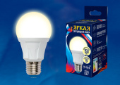 Лампы (источники света) лампа светодиодная led-a60 18w/3000k/e27/fr plp01wh led. "груша", матовая. серия яркая, пр-во россия, 3000k . | ul-00005036 | uniel выгодная цена