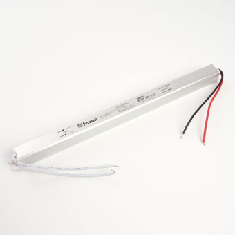 1Ленты светодиодные трансформатор электронный для светодиодной ленты 48w 24v ( ультратонкий драйвер), lb001 | 48013 | feron выгодная цена