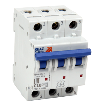 1Модульное оборудование (выключатели, УЗО, АВДТ,  УЗДП) выключатель нагрузки модульный bm63p-363-ом4-рег | 234004 | кэаз выгодная цена