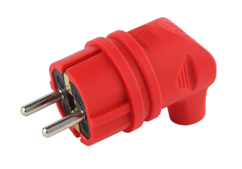 1Разъемы каучуковые v9-red-ip44 эра вилка каучуковая с/з 90град с кольцом 16a ip44 красная | б0044549 | эра выгодная цена