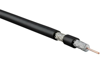 1Кабель коаксиальный (RG) coax-rg6-cu-500 кабель коаксиальный rg-6, 75 ом (тв, sat, catv), жила - 1.02 мм (18 awg, медь, solid)(бухта 500 м) | 49027 | hyperline выгодная цена