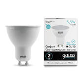 Лампы (источники света) лампа светодиодная led 5,5вт gu10 220в 4100к elementary mr16 | 13626 | gauss выгодная цена
