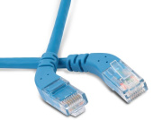Патч-корды патч-корд pc-apm-utp-rj45/l45-rj45/r45-c6-1m-lszh-bl u/utp угловой, левый 45°-правый 45°, cat.6, lszh, 1 м, синий | 232978 | hyperline выгодная цена