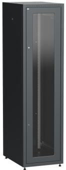 1Шкафы и стойки телекоммуникационные 19 шкаф linea e 33u 600х800мм двери 2шт стек. и метал. чер. | le05-33u68-gm | itk выгодная цена