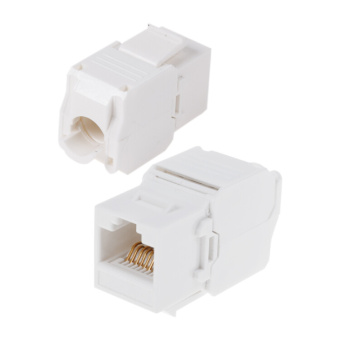 1Розетки, адаптеры и модули Keystone модуль keystone jack rj-45(8p8c), utp неэкранированный, категория 6, тип 90 градусов, самозажимной, белый | 05-1052 | rexant выгодная цена