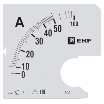 1Измерительное оборудование шкала сменная для a961 50/5а-1,5 ekf proxima | s-a961-50 | ekf выгодная цена