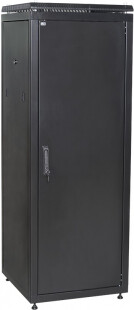 1Шкафы и стойки телекоммуникационные 19 шкаф сетевой 19" linea n 24u 600х1000 мм металлические двери черный | ln05-24u61-mm | itk выгодная цена