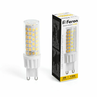 1Лампы (источники света) лампа светодиодная, (13w) 230v g9 2700k jcd, lb-436 | 38152 | feron выгодная цена