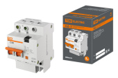 Модульное оборудование (выключатели, УЗО, АВДТ,  УЗДП) выключатель автоматический дифференциального тока ад-2 2п 40а c 30ма тип ac (4 мод) | sq0221-0004 | tdm выгодная цена