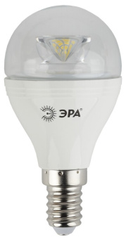1Лампы (источники света) лампа светодиодная std led p45-7w-840-e14-clear 7вт шар нейтральный белый свет | б0017242 | эра выгодная цена