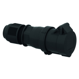 1Разъемы промышленные вилка панельная 3п(2p + pe) 16а 230 qc черная ip44 i 310512-bals i bals выгодная цена