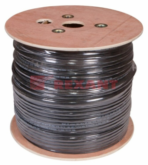 1Кабель витая пара (UTP, FTP) кабель utp 4pr 24awg cat5e 305м outdoor + трос*1 | 01-0046 | rexant выгодная цена