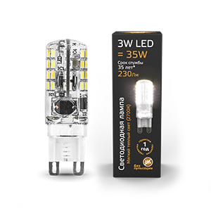1Лампы (источники света) лампа светодиодная led 3вт g9 ac150-265в 2700к | 107709103 | gauss выгодная цена