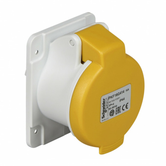 1Разъемы промышленные панел роз винт 16а 3p-e 100-130 ip44 | pkf16g414 | schneider electric выгодная цена