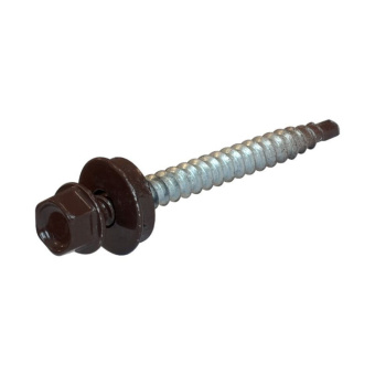 1Крепёж саморез кр св. 4,8х51 ral-8017 (шокол. корич.) (200 шт) - ведро ( 1,462 кг) | 103286 | tech-krep выгодная цена