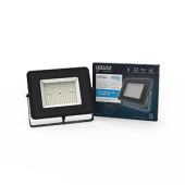 Прожекторы прожектор светодиодный qplus 100w 8500lm 6500k 175-265v ip65 графитовый led 1/4 | 690511100 | gauss выгодная цена