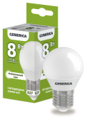 Лампы (источники света) лампа светодиодная g45 шар 8вт 230в 4000к e27 generica | ll-g45-08-230-40-e27-g | iek выгодная цена