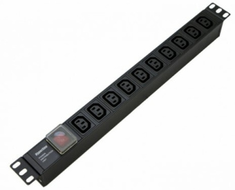 1Шкафы и стойки телекоммуникационные 19 she19-10iec-s-iec блок розеток для 19" шкафов, горизонтальный, 10 розеток iec320 c13, выключатель с подсветкой, 482.6x44.4x44.4мм| 426786 | hyperline выгодная цена