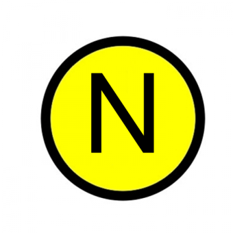 1Знаки электробезопасности и оградительные ленты наклейка "n" (1шт) (d20мм) proxima | an-2-07 | ekf выгодная цена
