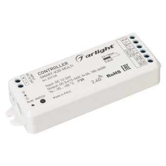 1Ленты светодиодные контроллер smart-k30-multi (12-24v, 5x3a, rgb-mix, 2.4g) | 027135 | arlight выгодная цена