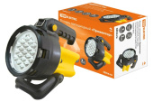 Фонари фонарь прожекторный 19хled аккумулятор 6в34*ч, подставка | sq0350-0022 | tdm выгодная цена