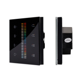Ленты светодиодные панель sens sr-2830c-ac-rf-in black (220v,rgb+cct,4зоны) | 019062 | arlight выгодная цена