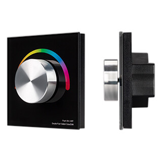1Ленты светодиодные панель smart-p8-rgb-g-in black (12-24v, 3x4a, rotary, 2.4g) (arlight, ip20 пластик, 5 лет) | 033763 | arlight выгодная цена